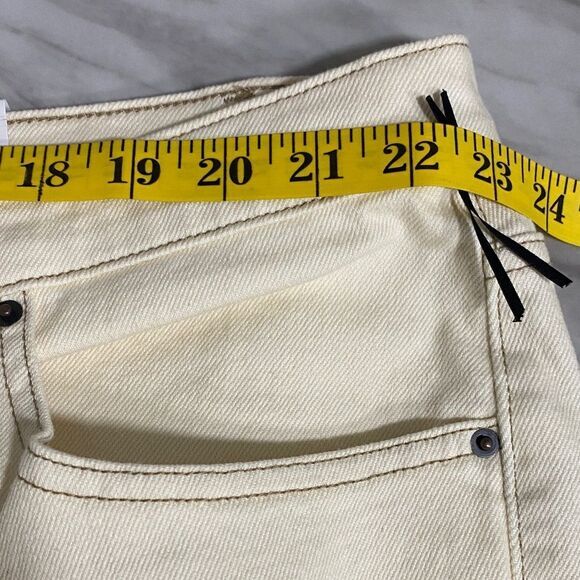 NWT Future Collective High Rise Flare Jeans 24 Cream Gabriella Karefa-Johnson - Picture 11 of 15